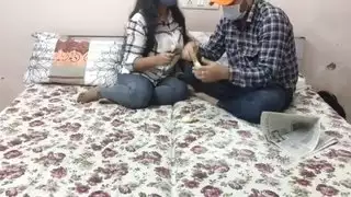 الجنس المذهل مع الهندي في المنزل! مع صوت هندي واضح