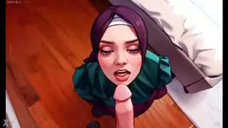 منقاد صديقة تسقط على ركبتيها وتمتص قضيبي مثل وقحة مسلمة صغيرة جيدة